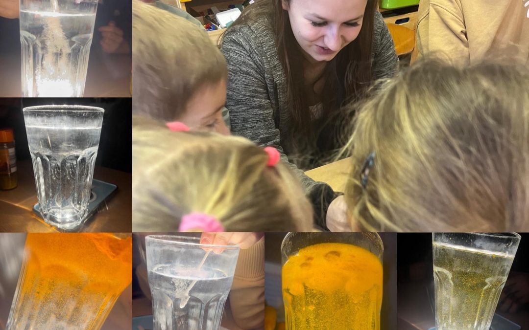 Farben entdecken – Experiment mit Wasser, Licht und Kurkuma