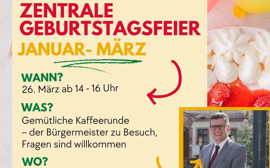 Zentrale Geburtstagsfeier