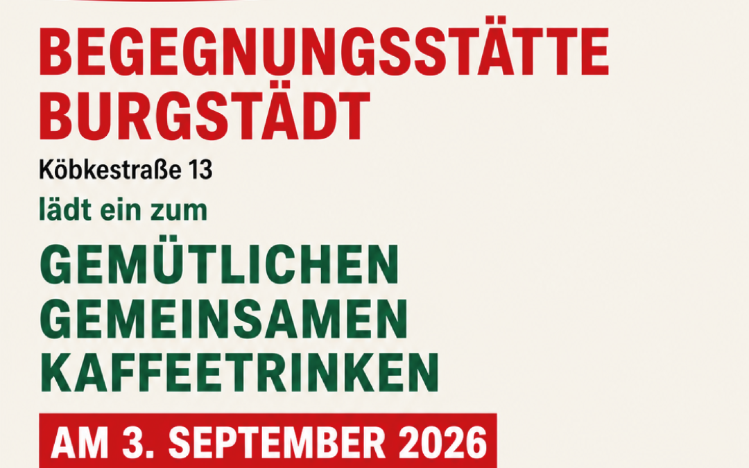 Gemütliches Kaffeetrinken in der Begegnungsstätte